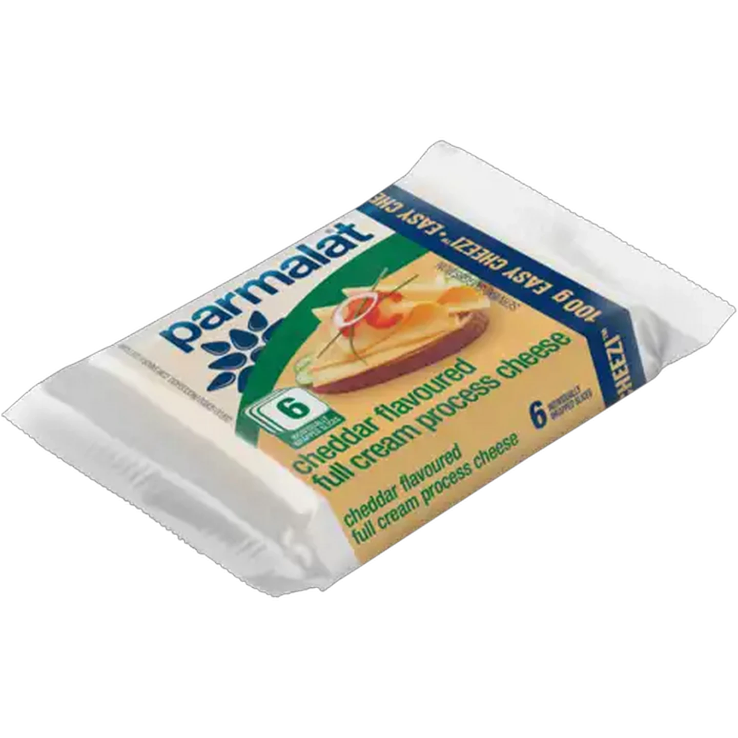 Image of Parmalat Cheddar Flavoured Full Cream Processsed Cheese Slices Pack 100g