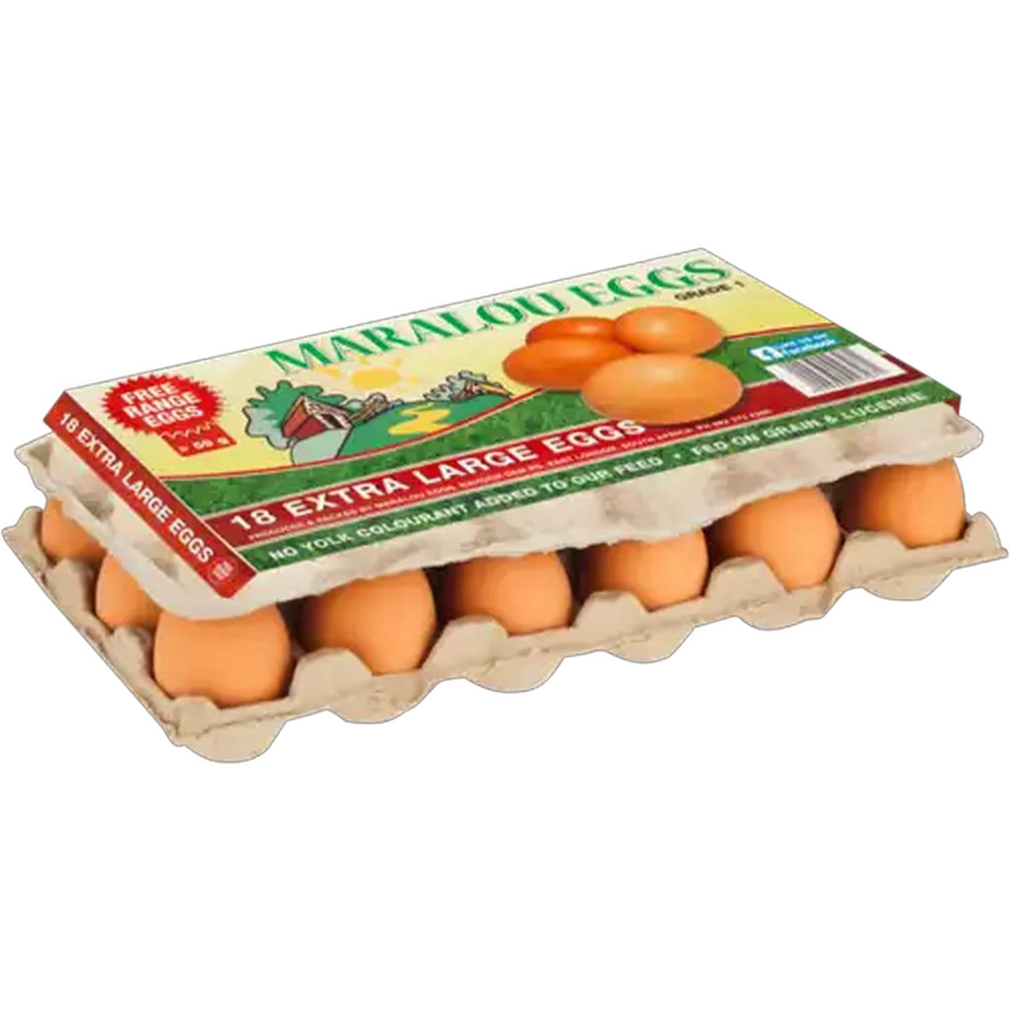 Image of Maralou Eggs X-Large Free Range Eggs 18 Pack