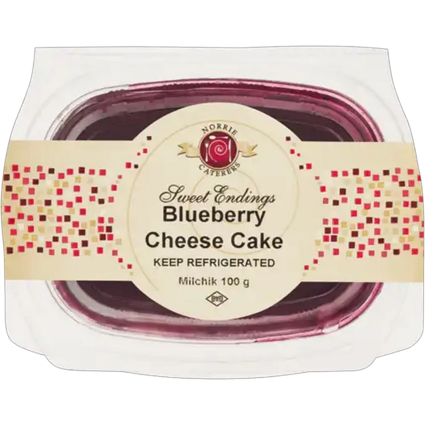 Image of Norrie Caterers Sweet Endings Blueberry Cheese Cake 100g