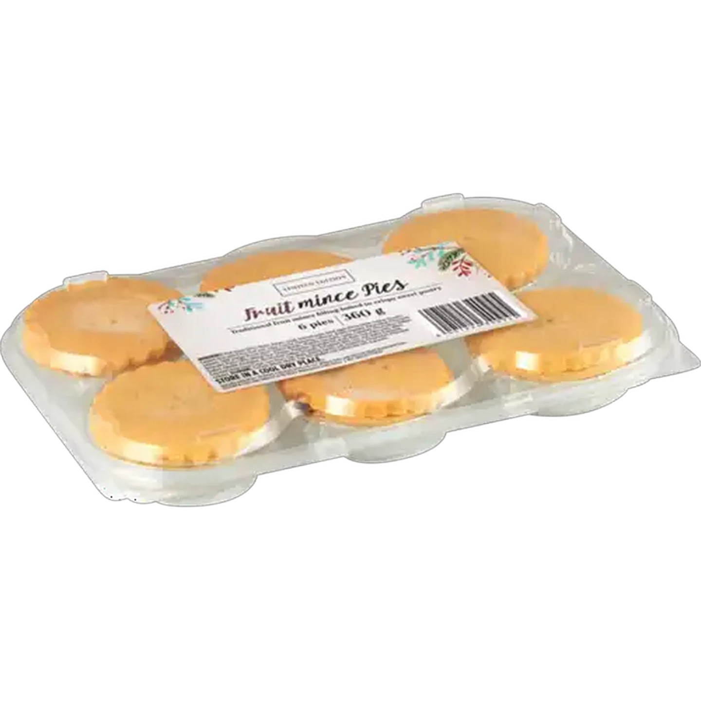 Image of Limited Edition Round Fruit Mince Pie 6 Pack