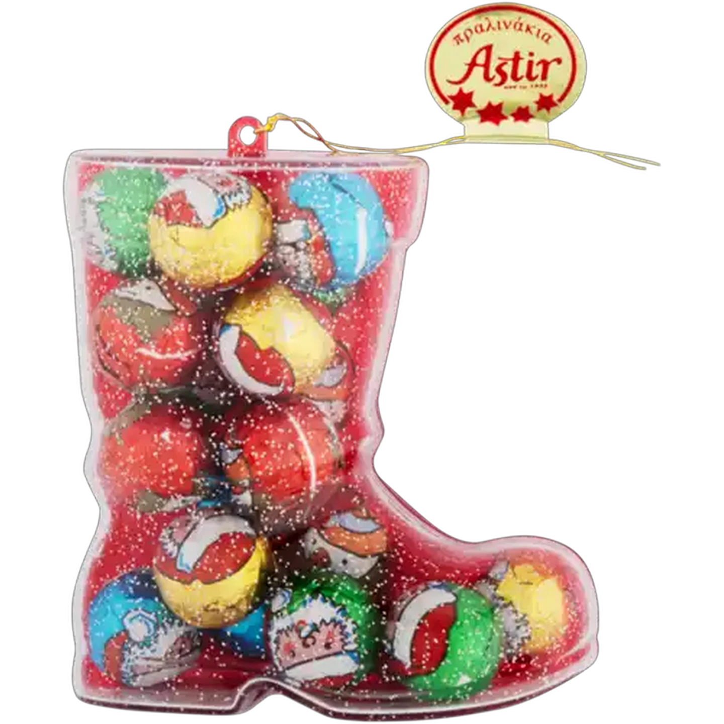 Image of ASTIR Praline Filled Milk Chocolates in Boot 120g