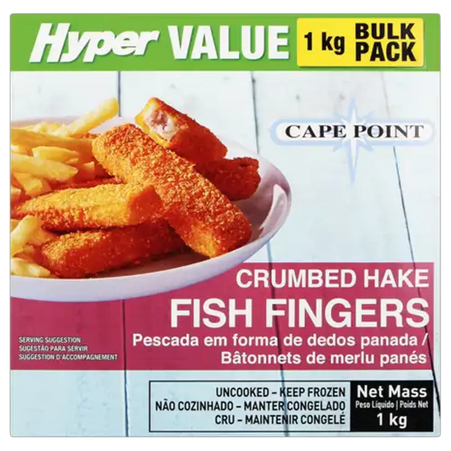 Image of Cape Point Frozen Crumbed Hake Fish Fingers 1kg