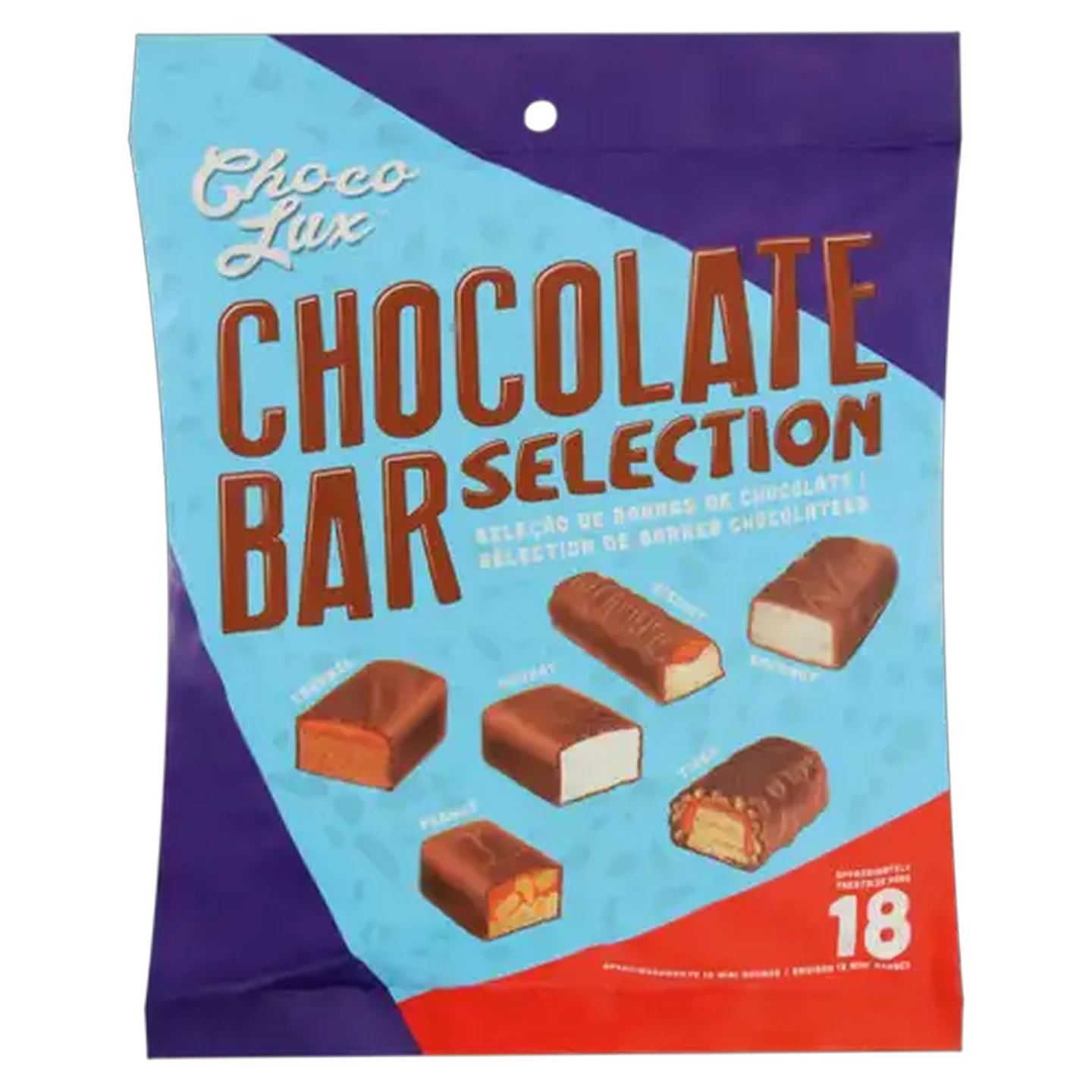 Image of Choco Lux Mini Chocolate Bar Selection 18 Pack