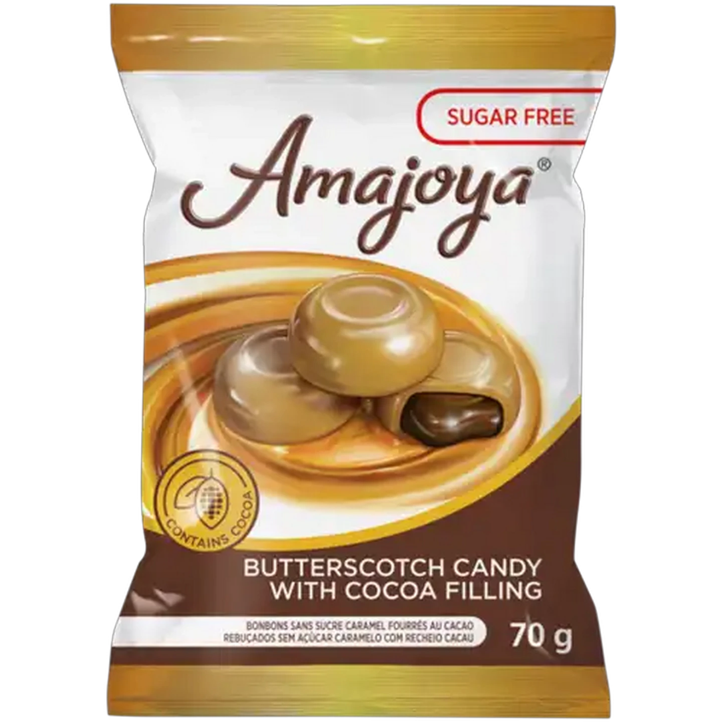 Image of Amajoya Sugar Free Butterscotch Candy 70g