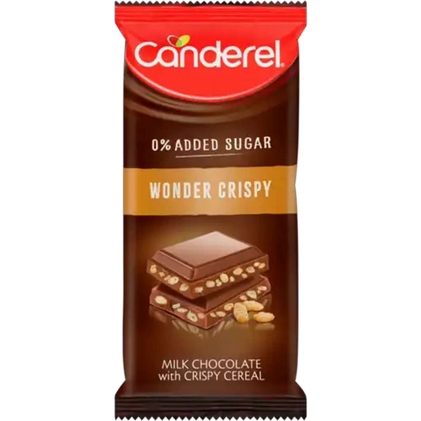 Image of Canderel Wonder Crispy Milk Chocolate Slab 100g
