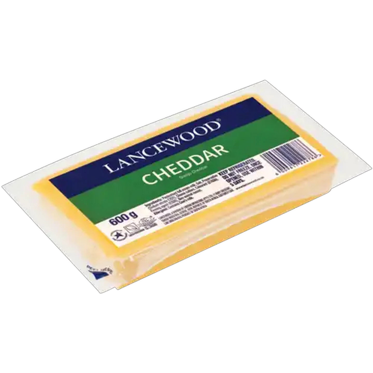 Image of LANCEWOOD Cheddar Cheese Pack 600g