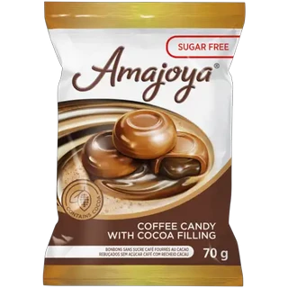 Amajoya Sugar Free Coffee Candy With Cocoa Filling 70g