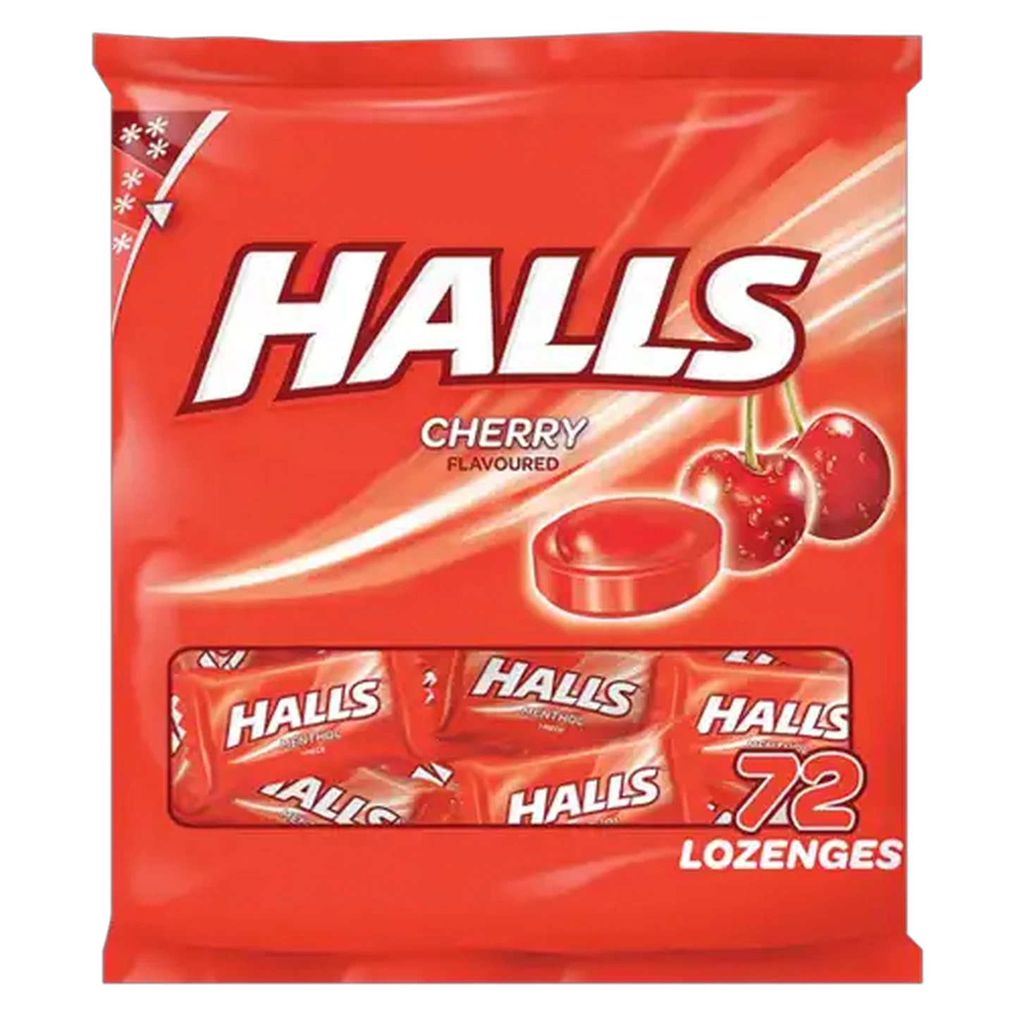 Image of HALLS Cherry Flavoured Lozenges 72 Pack