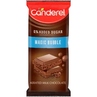 Canderel Magic Bubble Milk Chocolate Slab 74g