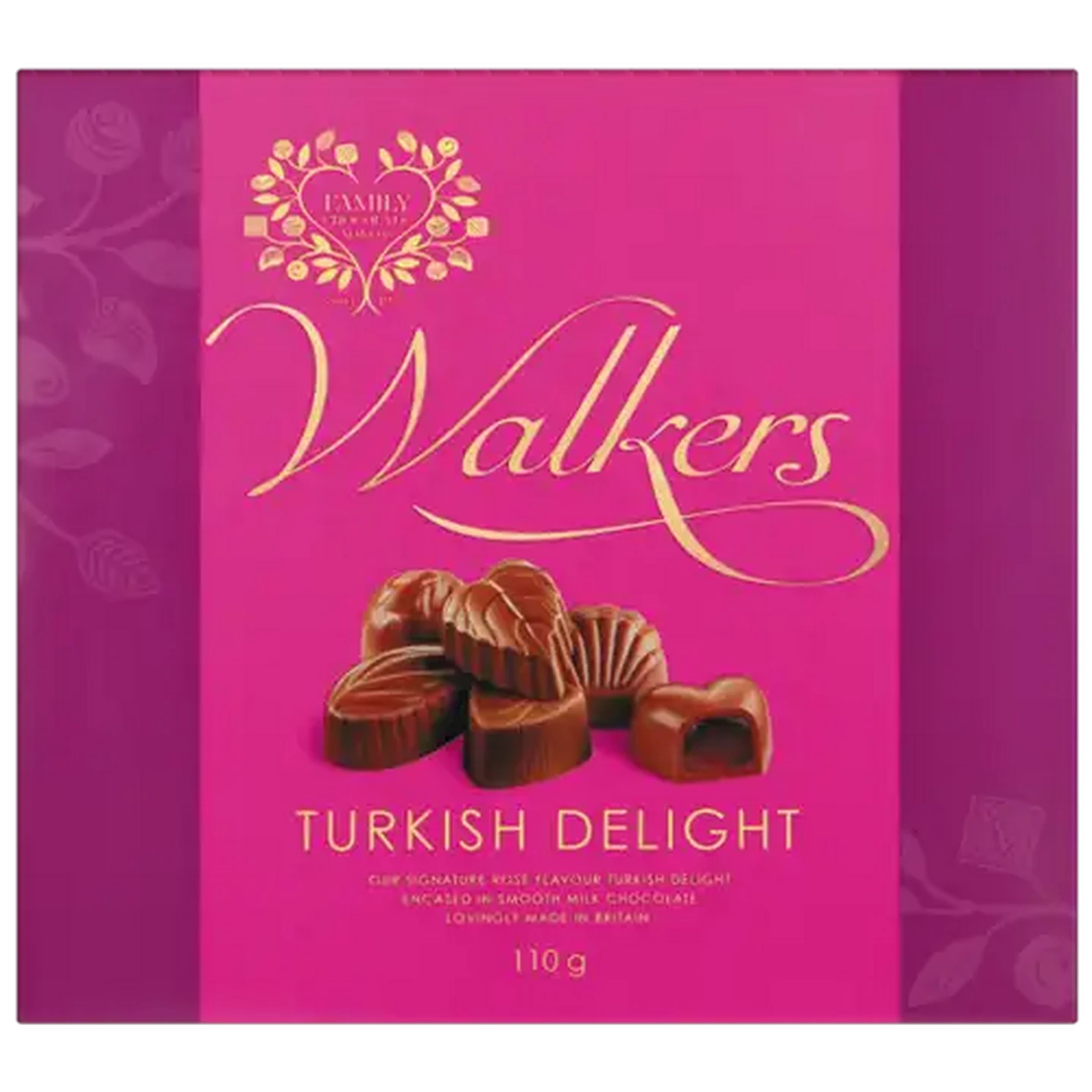 Image of Walkers Turkish Delight Chocolates Box 110g