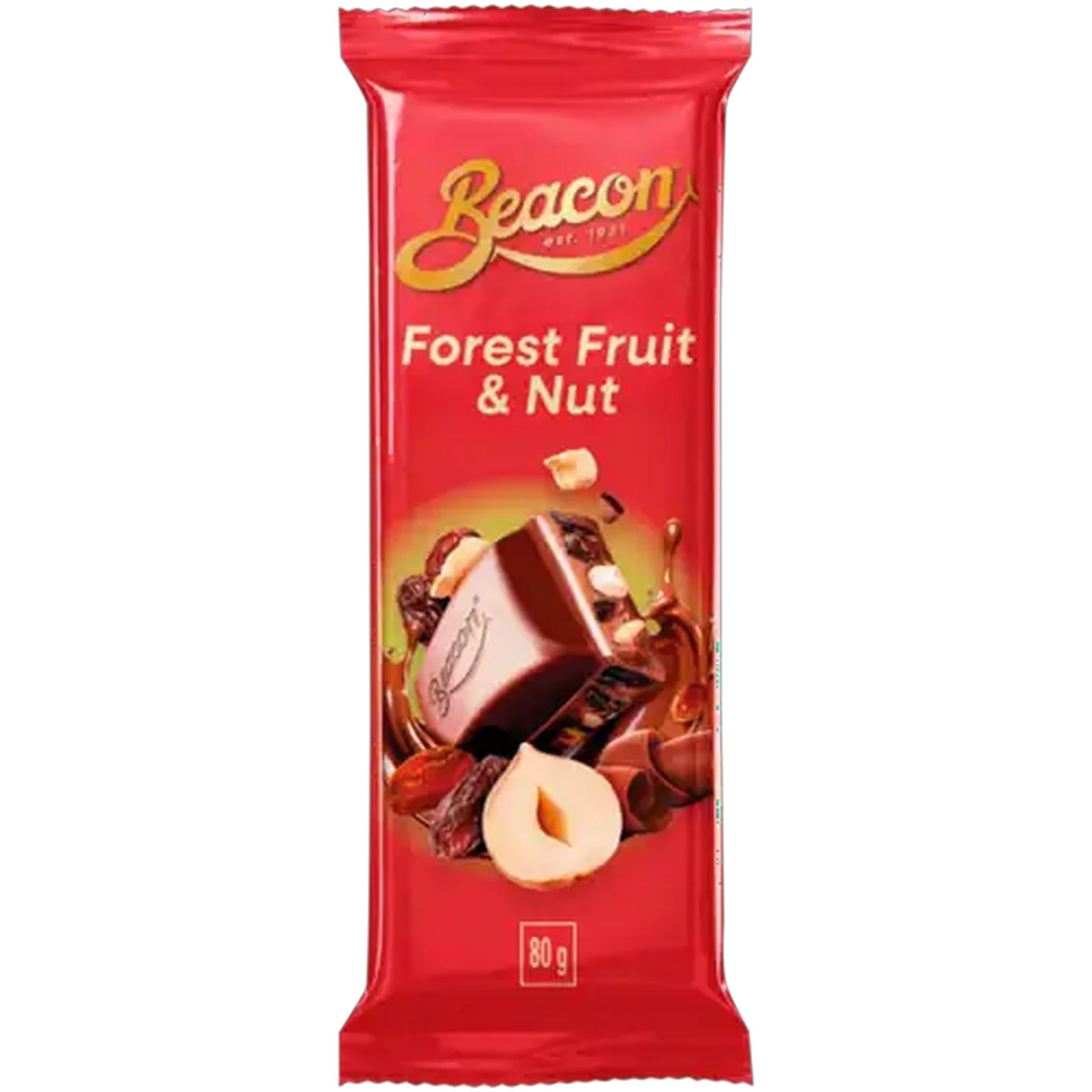 Image of Beacon Forest Fruit & Nut Chocolate Slab 80g