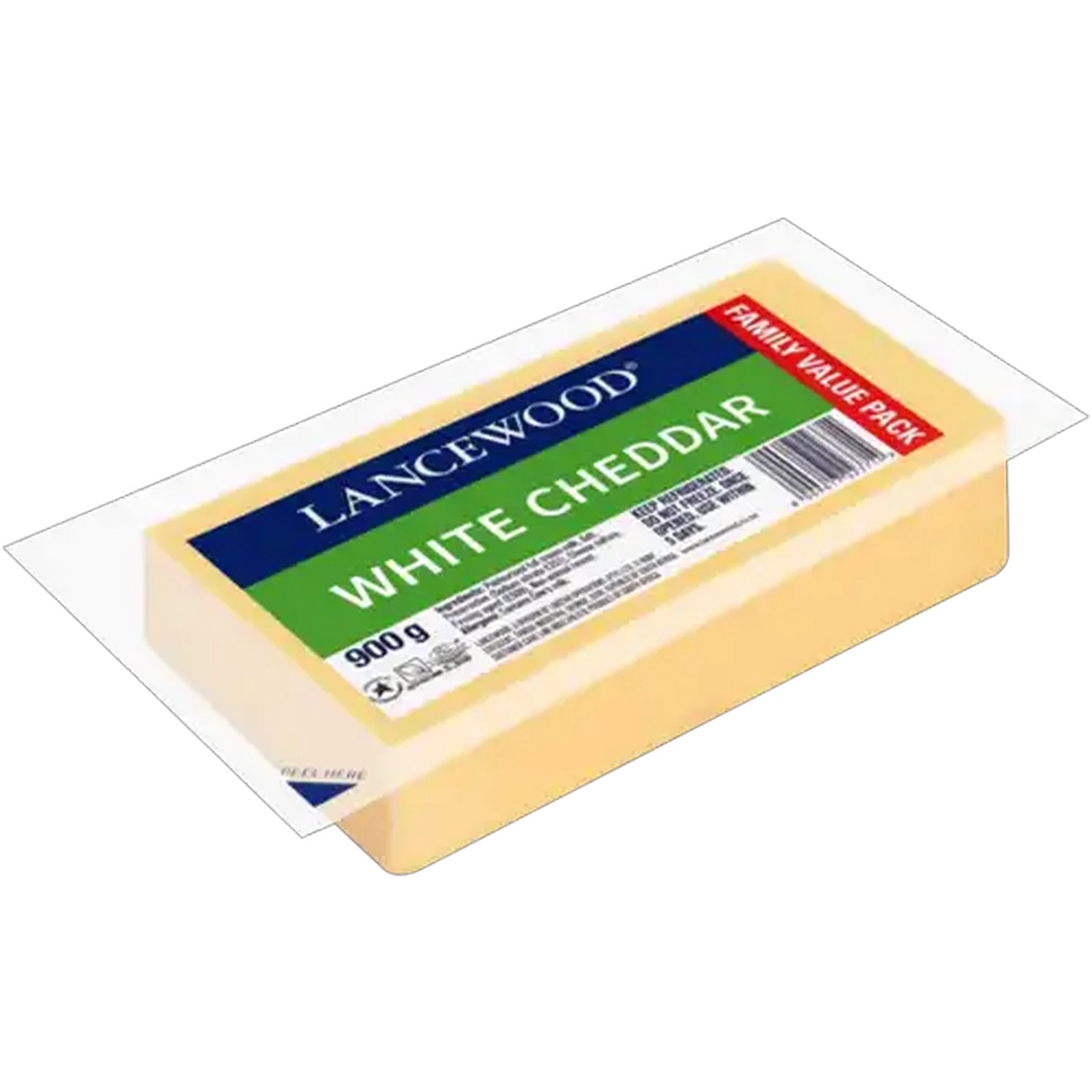 Image of LANCEWOOD White Cheddar Cheese 900g