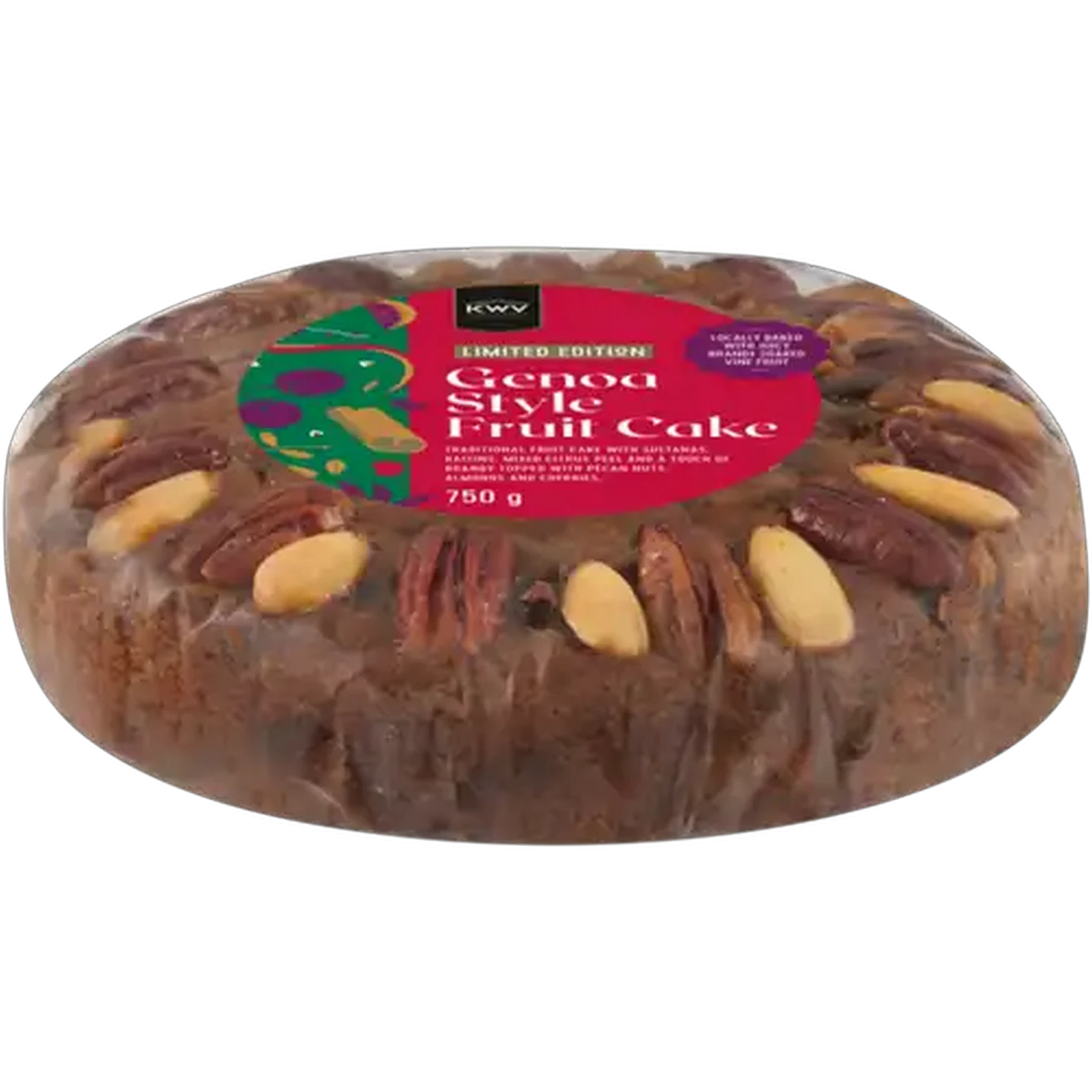 Image of Limited Edition KWV Genoa Style Fruit Cake 750g