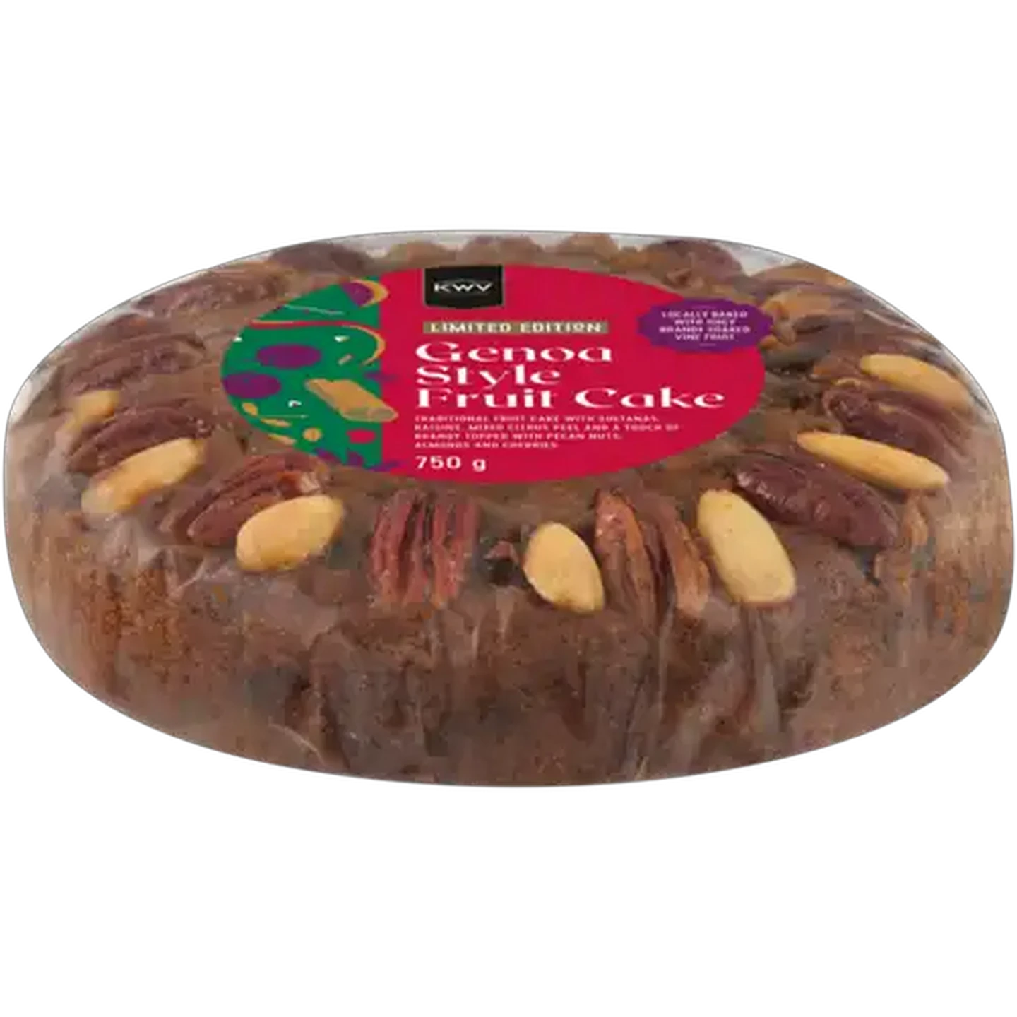 Image of Limited Edition KWV Genoa Style Fruit Cake 750g