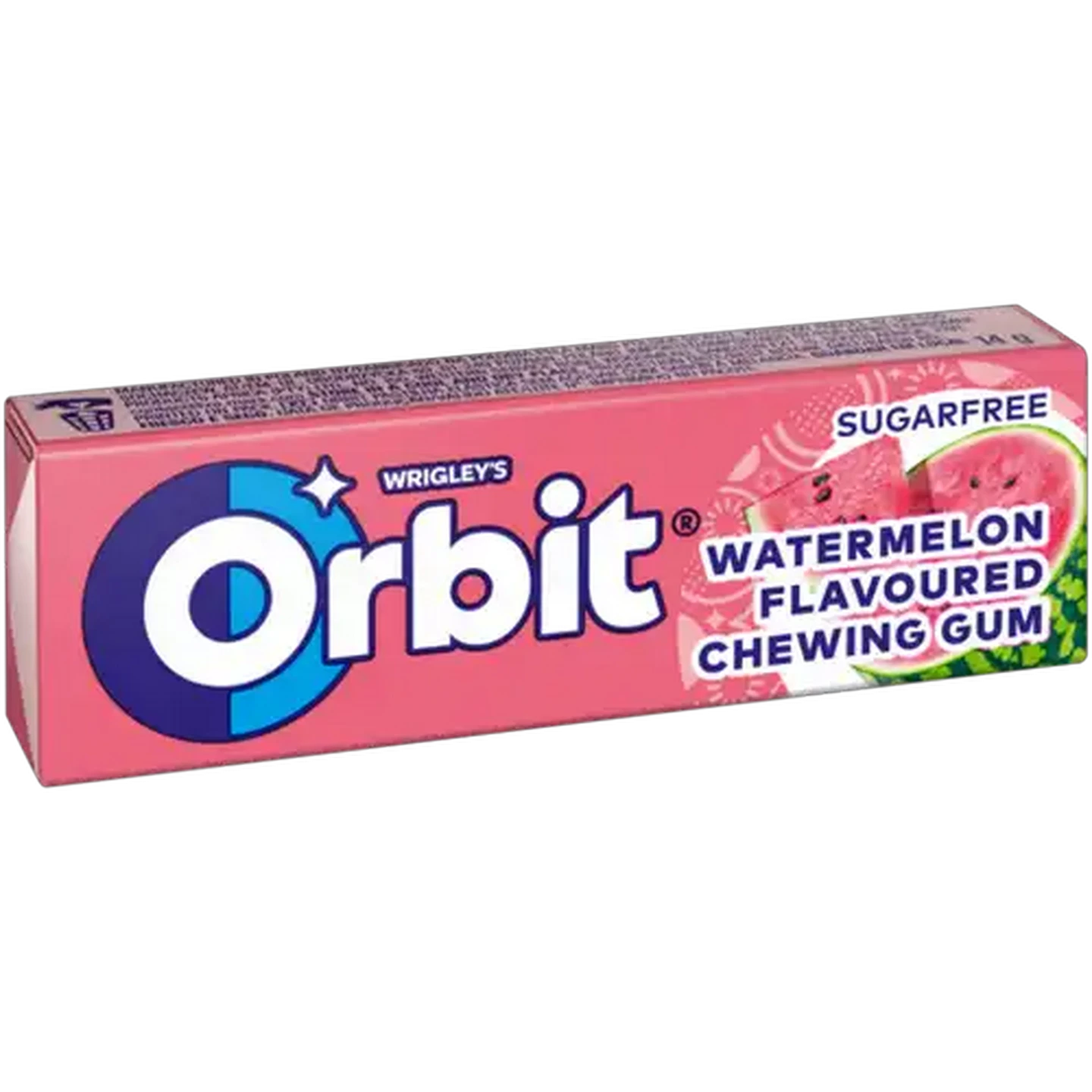 Image of Orbit Watermelon Flavoured Sugar Free Chewing Gum 10 Pack
