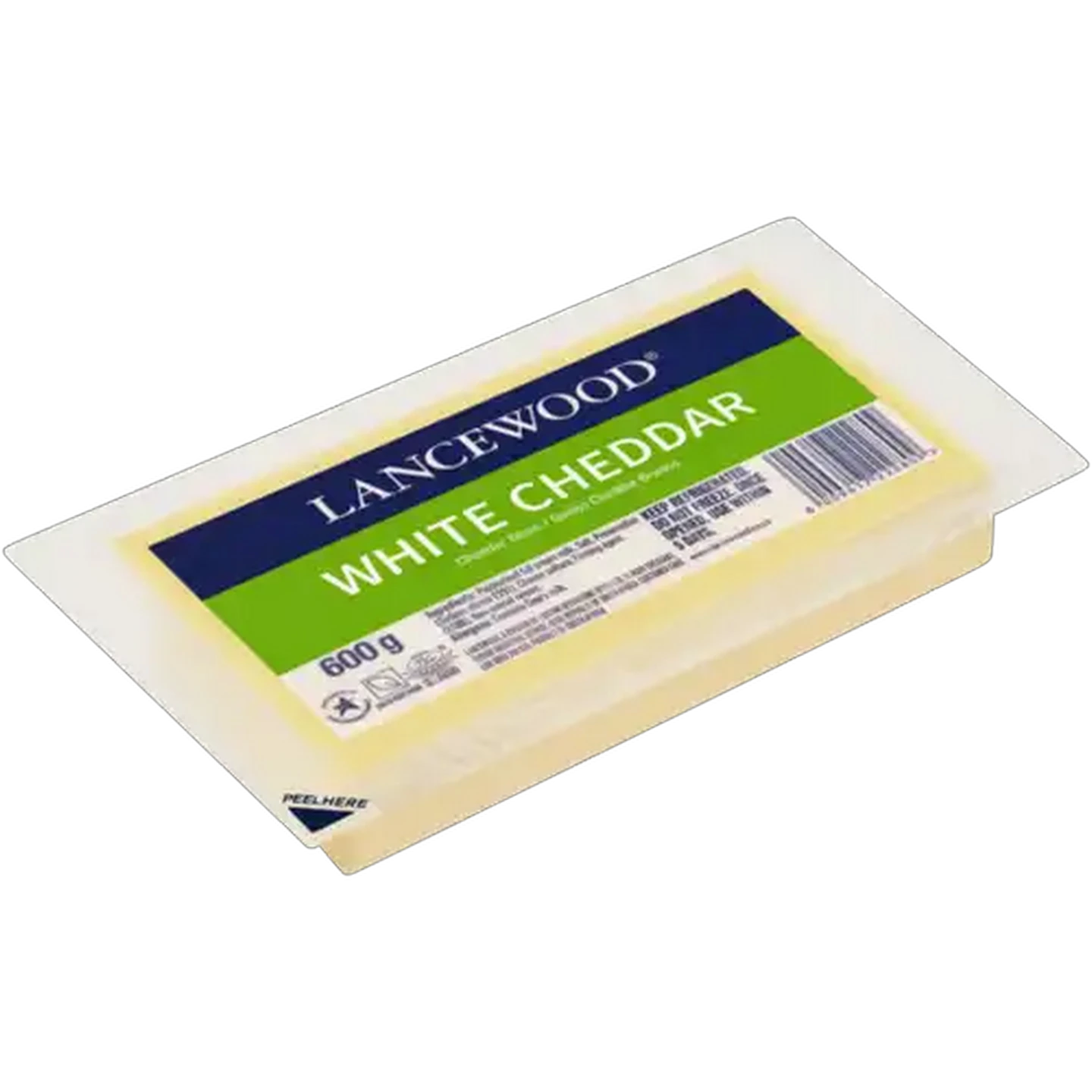 Image of LANCEWOOD White Cheddar Cheese Pack 600g
