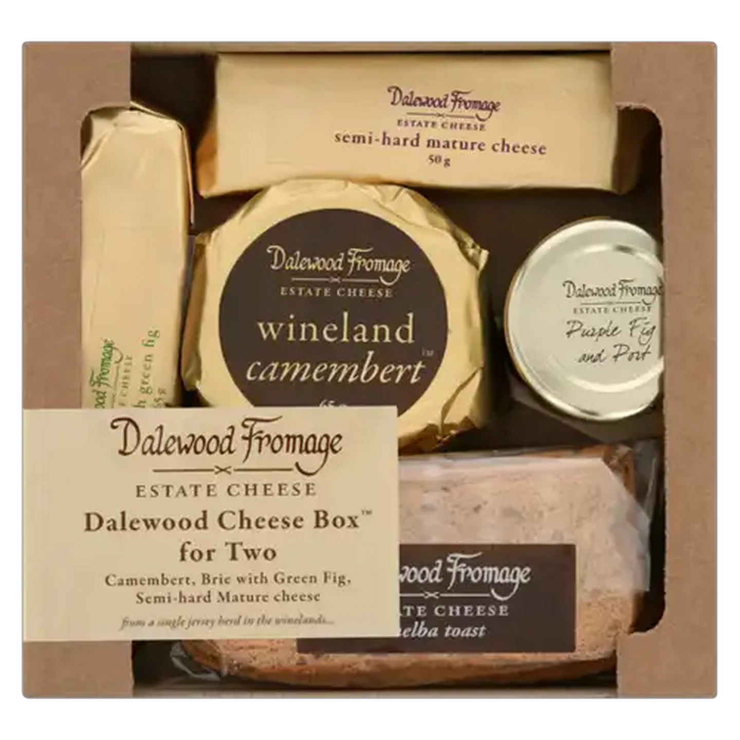 Image of Dalewood Fromage Cheese Platter Box For Two 300g