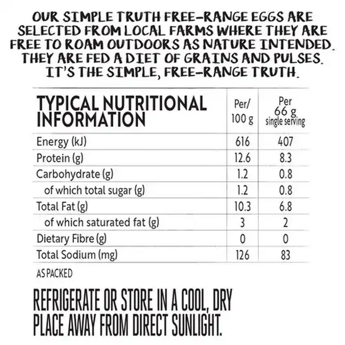 Image of Simple Truth Jumbo Free-Range Eggs 6 Pack