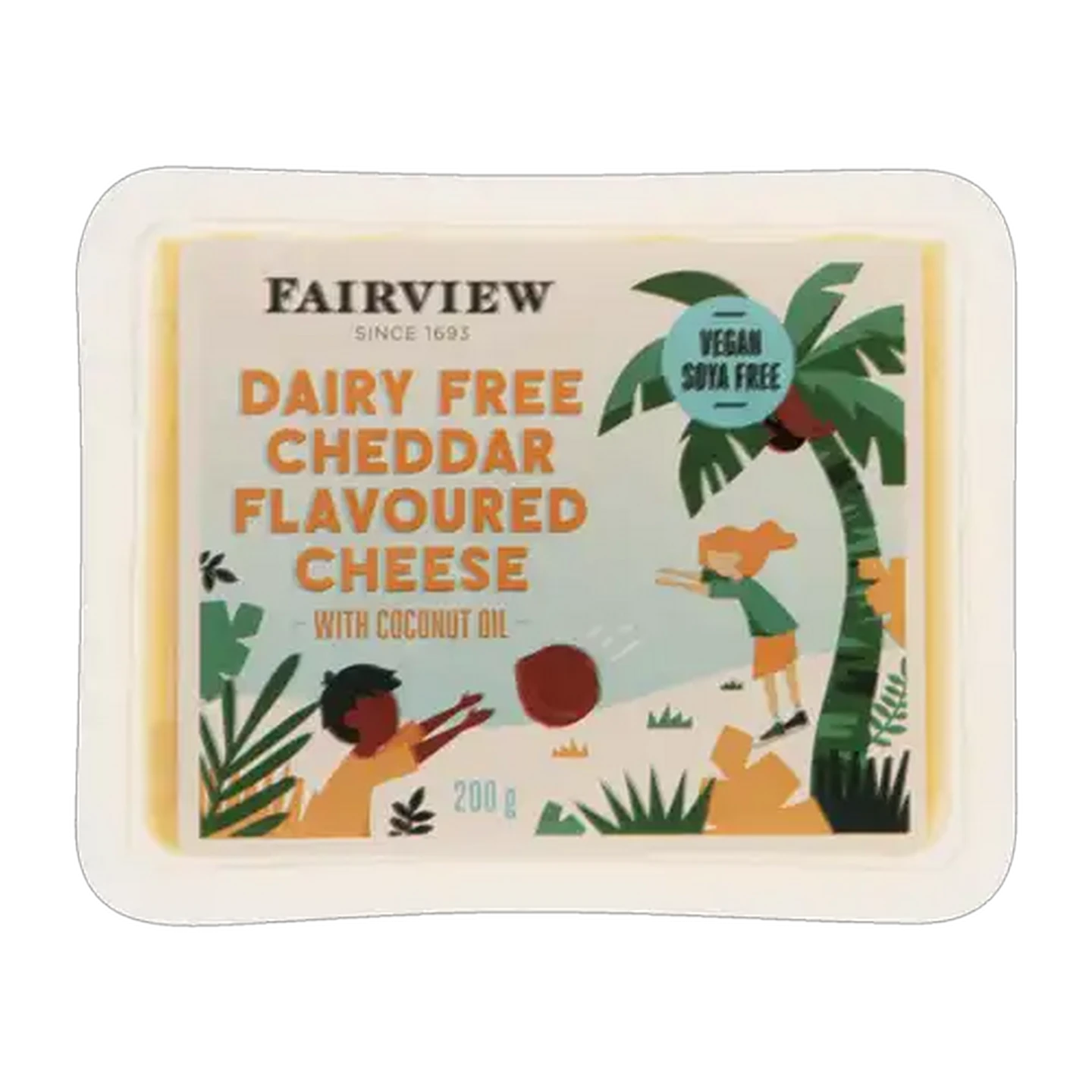 Image of Fairview Dairy Free Cheddar Flavoured Cheese With Coconut Oil 200g