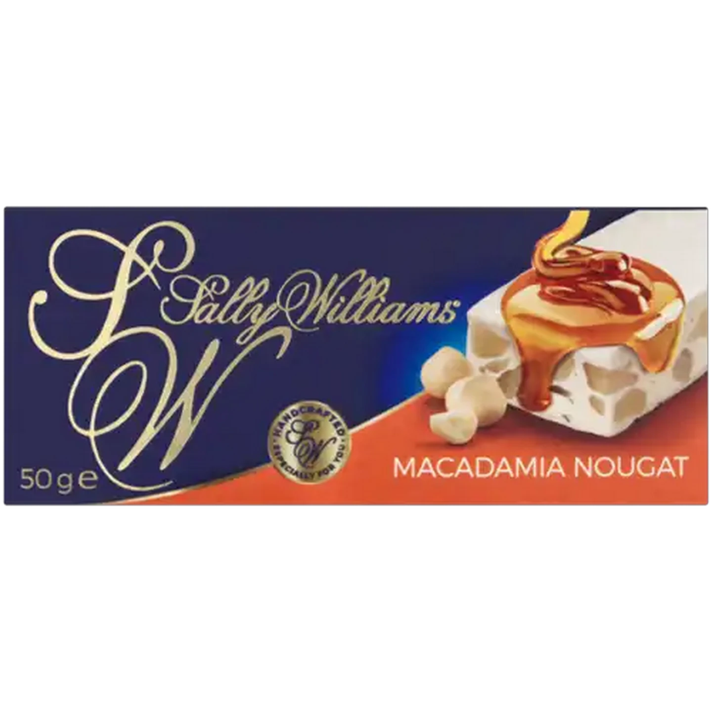 Image of Sally Williams Macadamia Nuts Nougat Bar 50g