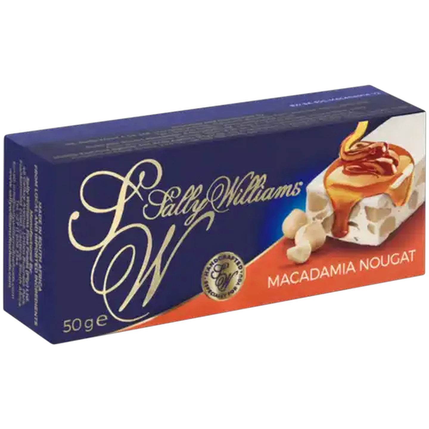 Image of Sally Williams Macadamia Nuts Nougat Bar 50g