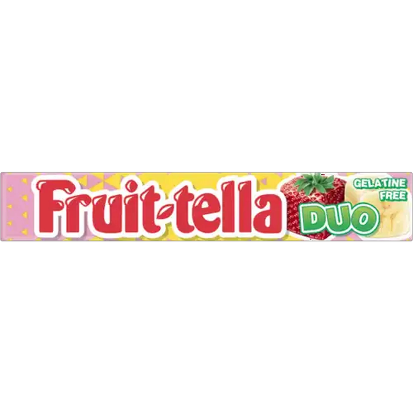 Image of Fruit-tella Duo Strawberry & Banana Sweets 38g