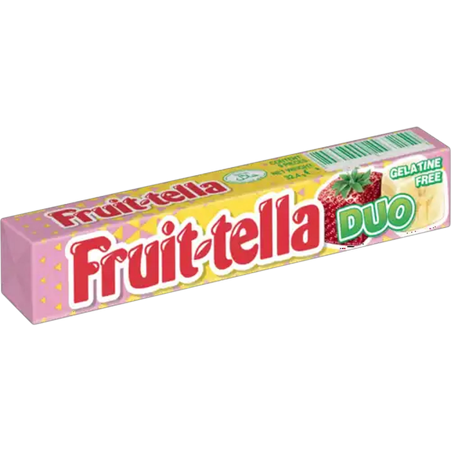 Image of Fruit-tella Duo Strawberry & Banana Sweets 38g