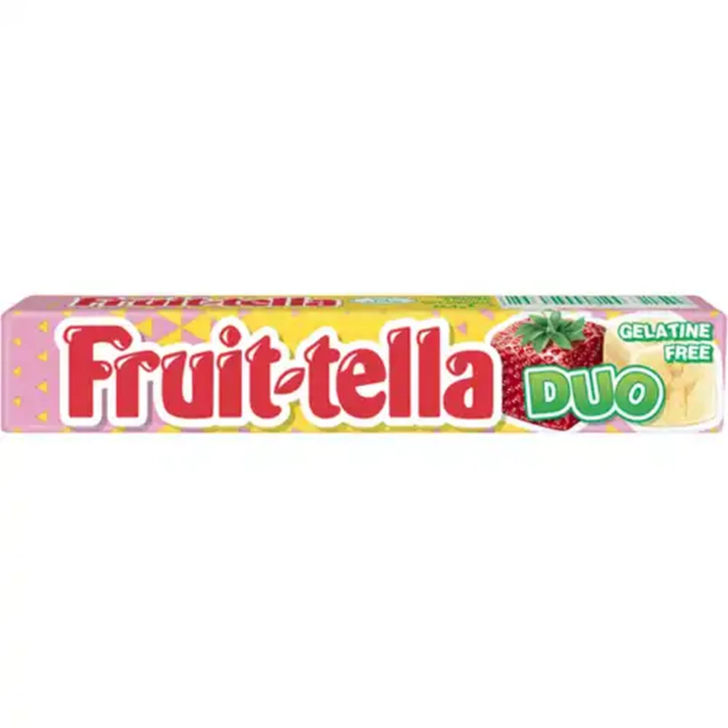 Image of Fruit-tella Duo Strawberry & Banana Sweets 38g