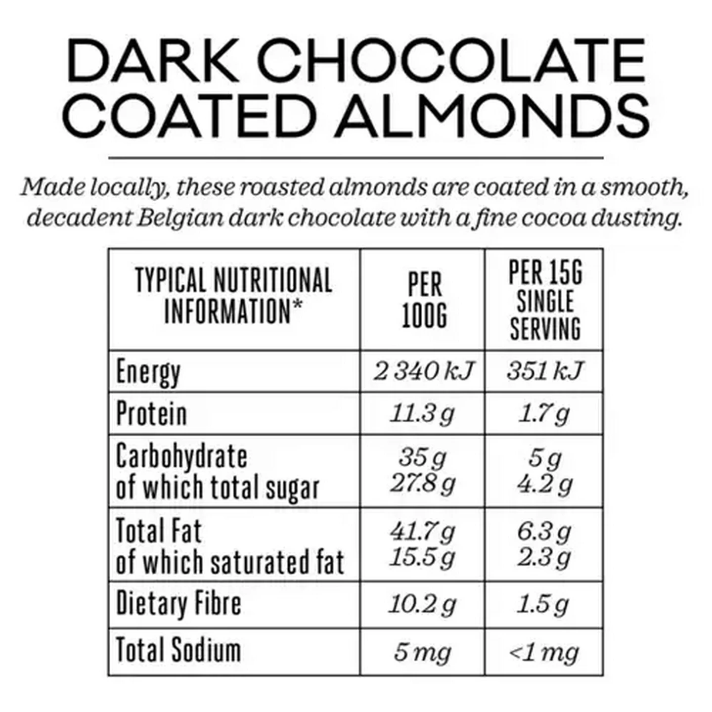 Image of Forage And Feast Dark Chocolate Coated Almonds 100g