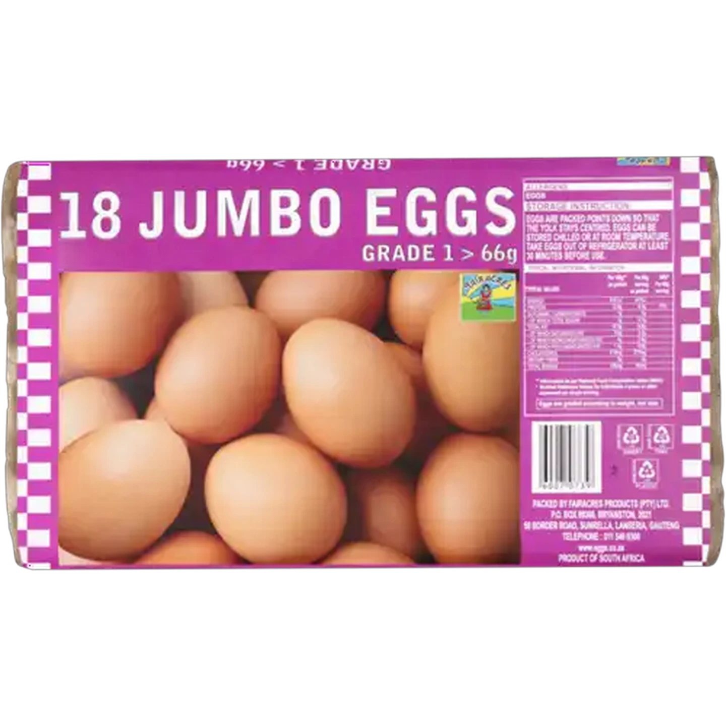 Image of Fairacres Jumbo Eggs 18 Pack