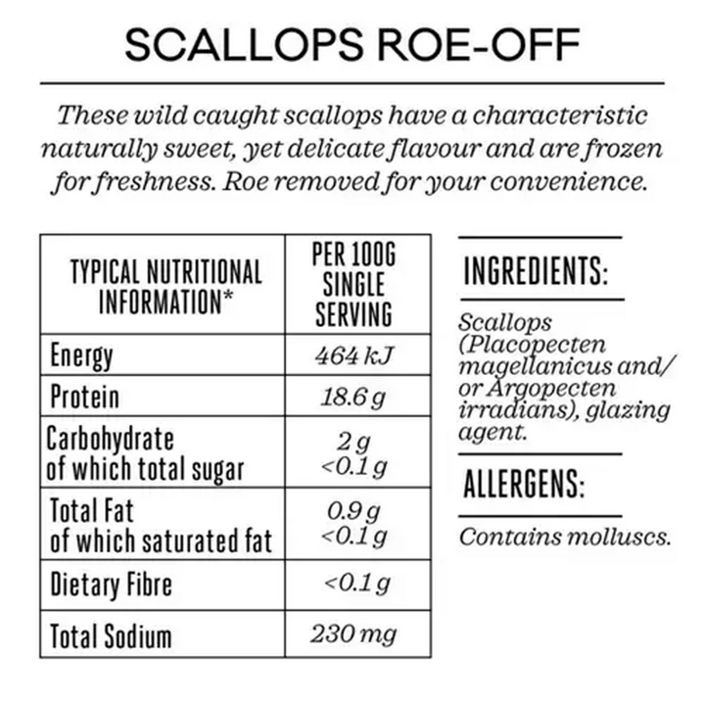 Image of Forage And Feast Frozen Scallops 300g