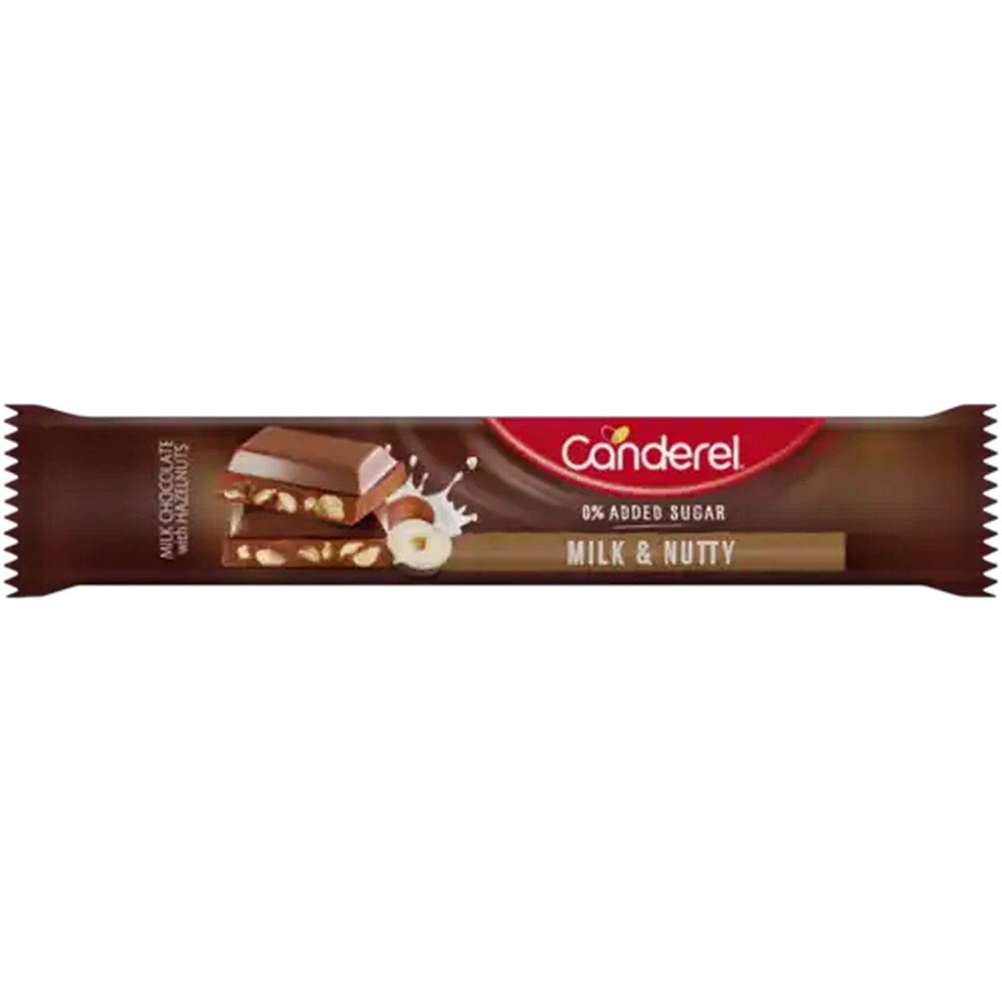 Image of Canderel Milk & Nutty Chocolate Bar 27g