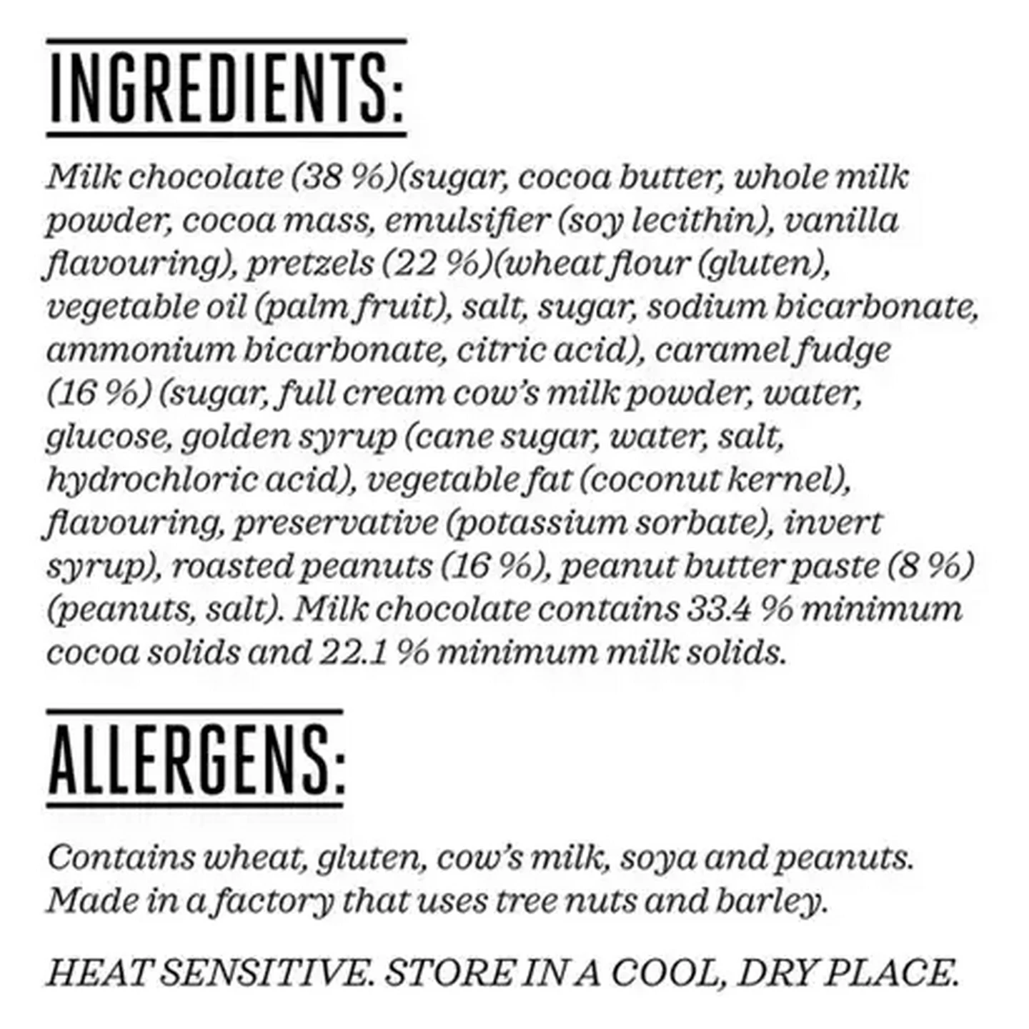 Image of Forage And Feast Peanut Butter Fudge & Pretzel Cluster In Milk Chocolate 130g