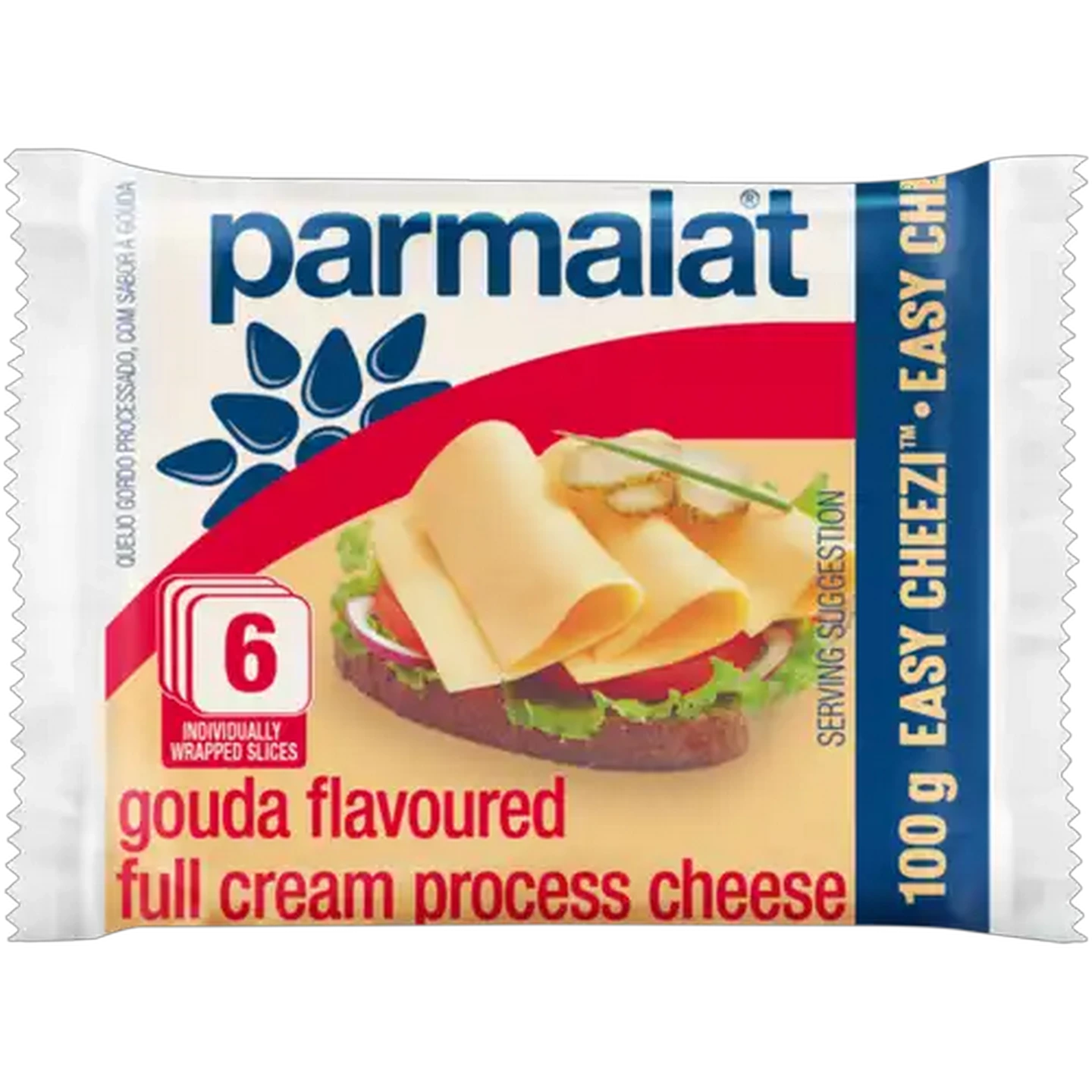 Image of Parmalat Gouda Flavoured Full Cream Processed Cheese Slices Pack 100g