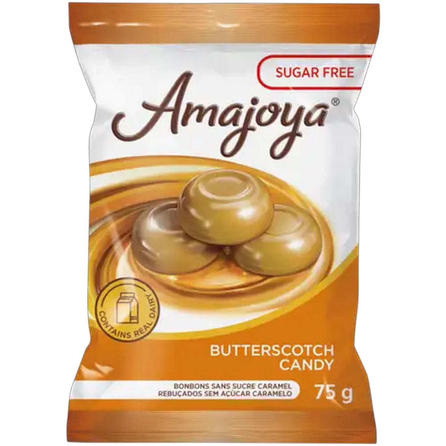 Image of Amajoya Butterscotch Sugar Free Candy 75g