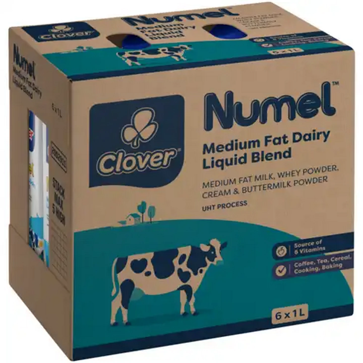 Image of Clover Numel Medium Fat Dairy Liquid Blend 6 x 1L