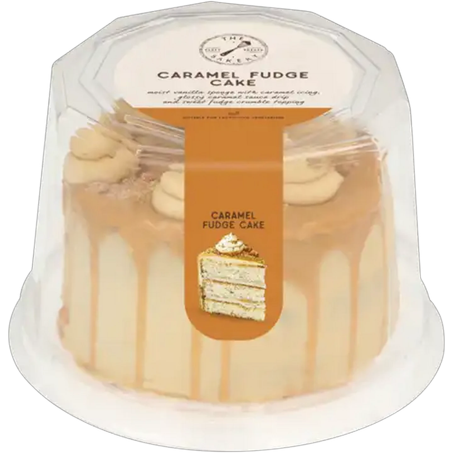 Image of The Bakery Caramel Fudge Cake 800g 15cm