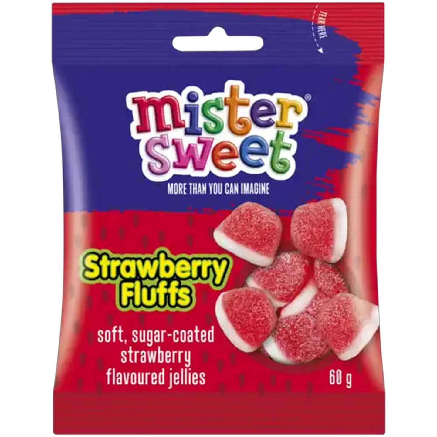 Image of Mister Sweet Strawberry Fluffs 60g