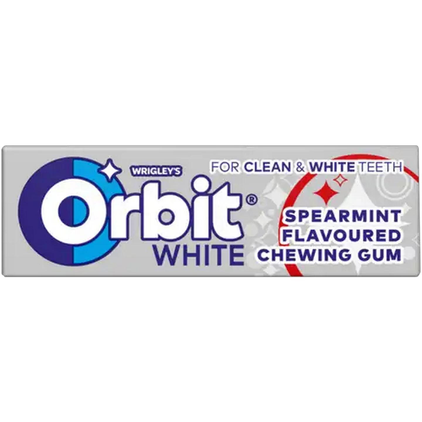 Image of Orbit Professional White Spearmint Flavoured Sugar Free Chewing Gum 10 Pack