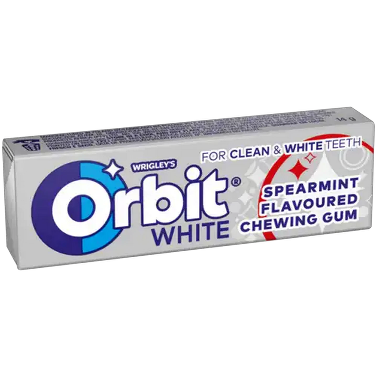 Image of Orbit Professional White Spearmint Flavoured Sugar Free Chewing Gum 10 Pack