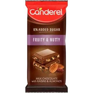 Canderel Fruity & Nutty Milk Chocolate Slab 100g