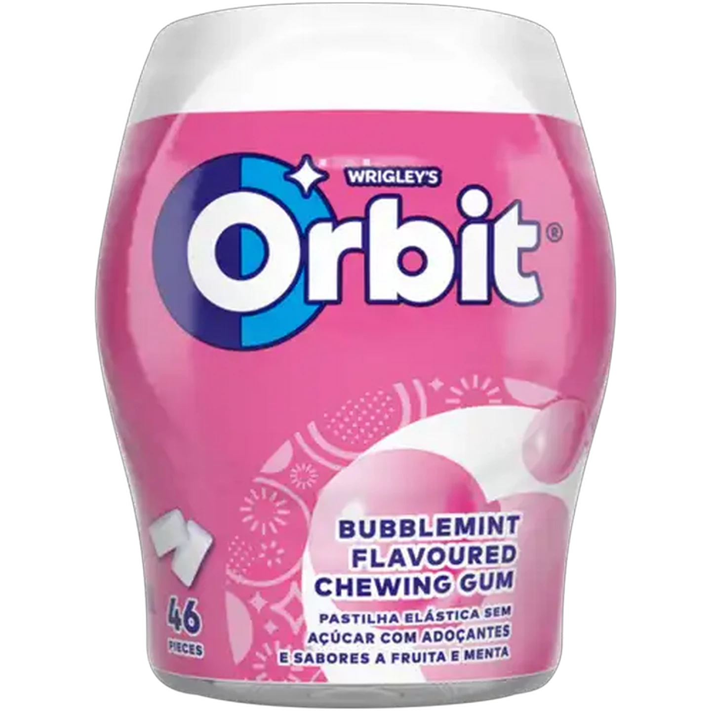 Image of Orbit Sugar Free Bubblemint Flavoured Chewing Gum 46 Pack
