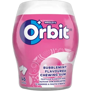 Orbit Sugar Free Bubblemint Flavoured Chewing Gum 46 Pack