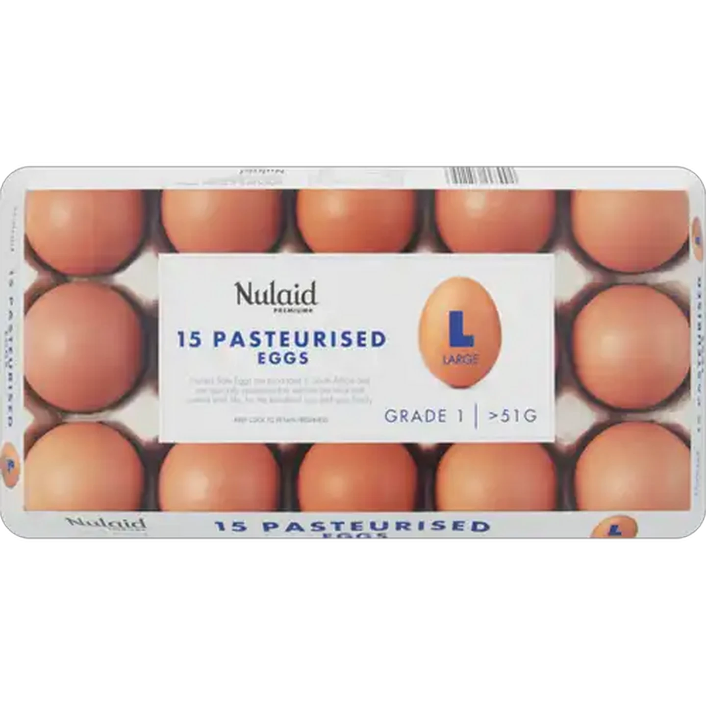 Image of Nulaid Large Pasteurized Eggs 15 Pack