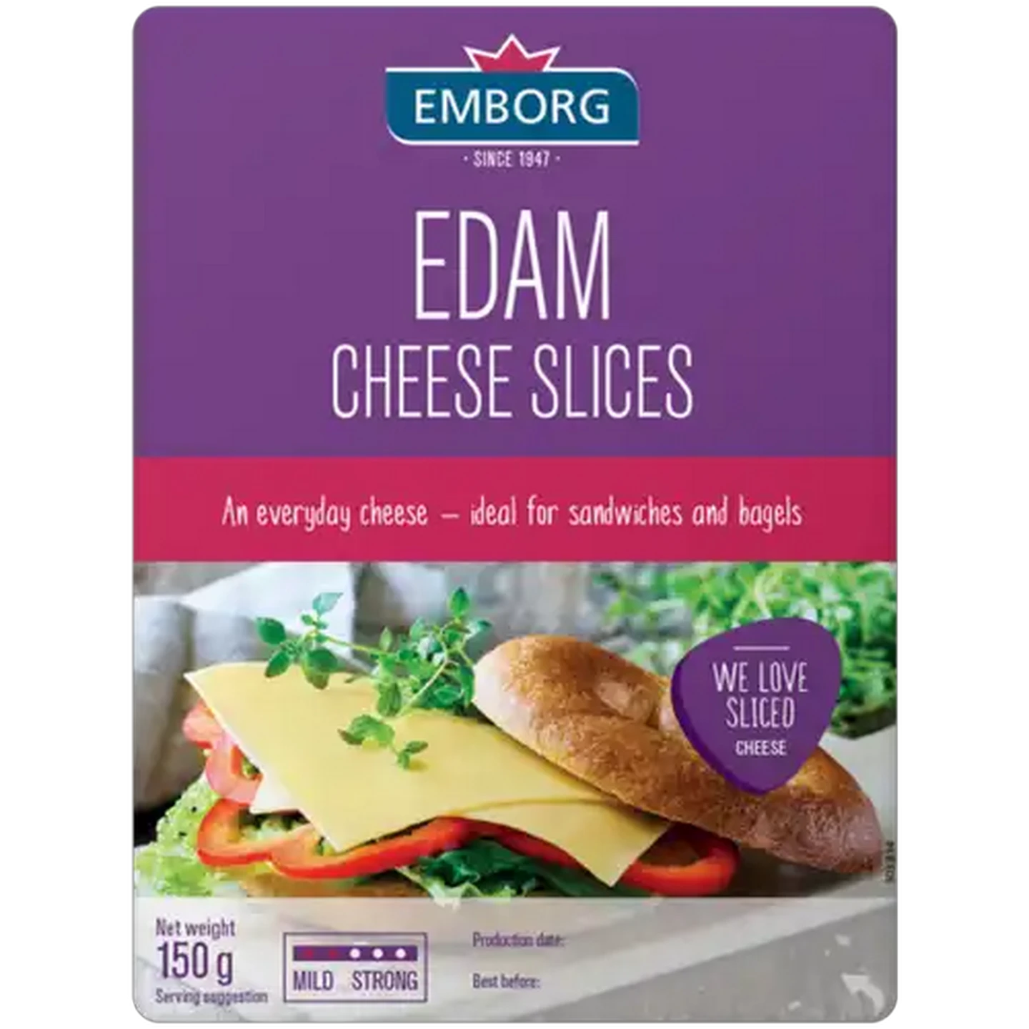 Image of Emborg Edam Cheese Slices 150g