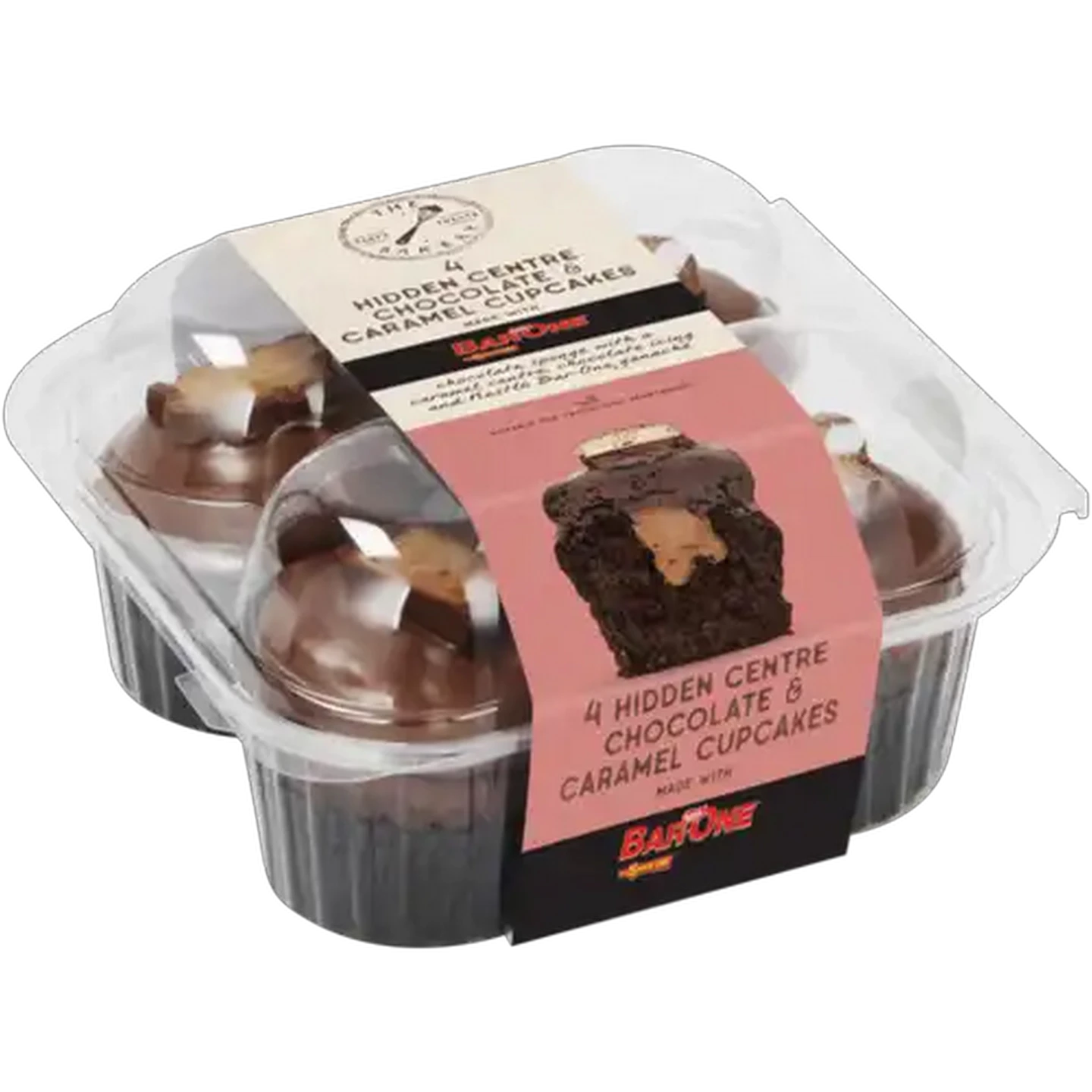 Image of The Bakery Hidden Centre Cupcakes made with BAR-ONE® 4-Pack