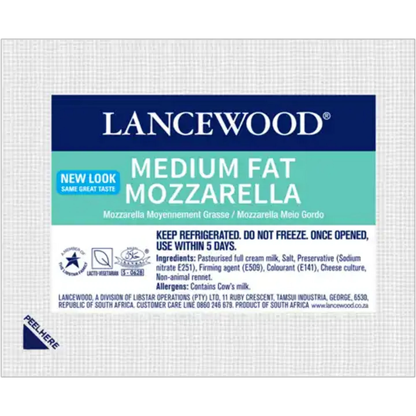 Image of LANCEWOOD Medium Fat Mozzarella Cheese Per Kg