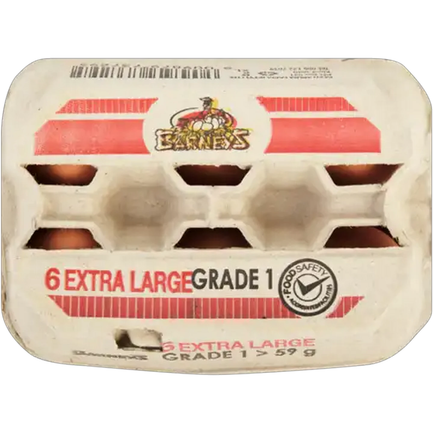 Image of Barney's X-Large Eggs 6 Pack
