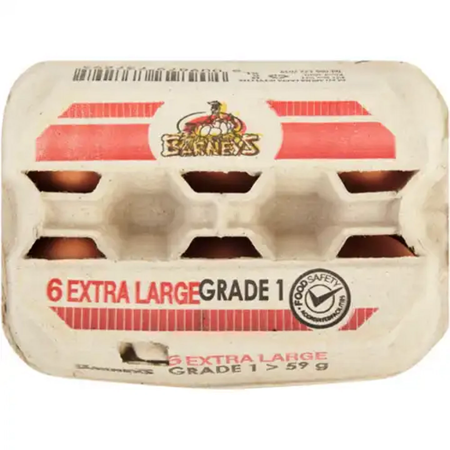 Image of Barney's X-Large Eggs 6 Pack