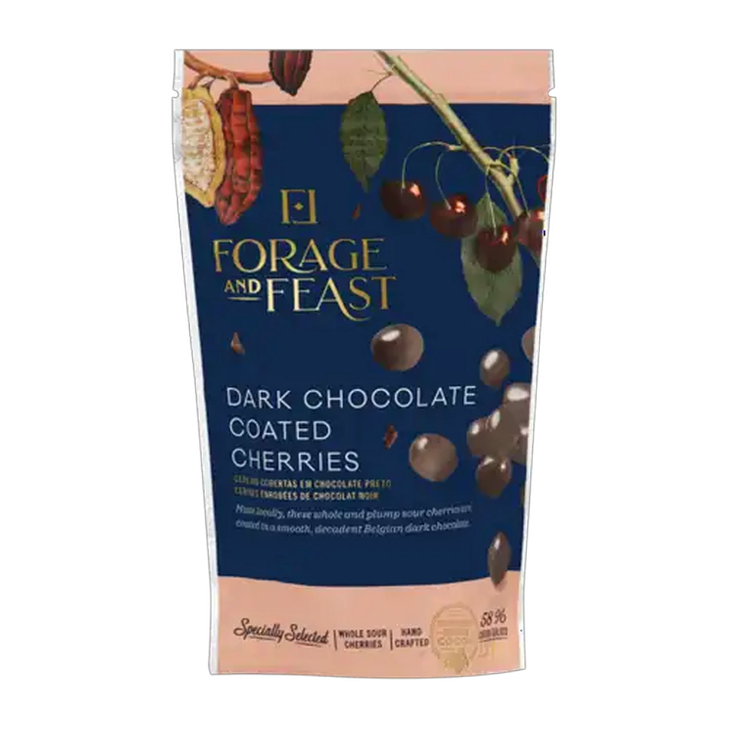 Image of Forage And Feast Dark Chocolate Coated Cherries 120g
